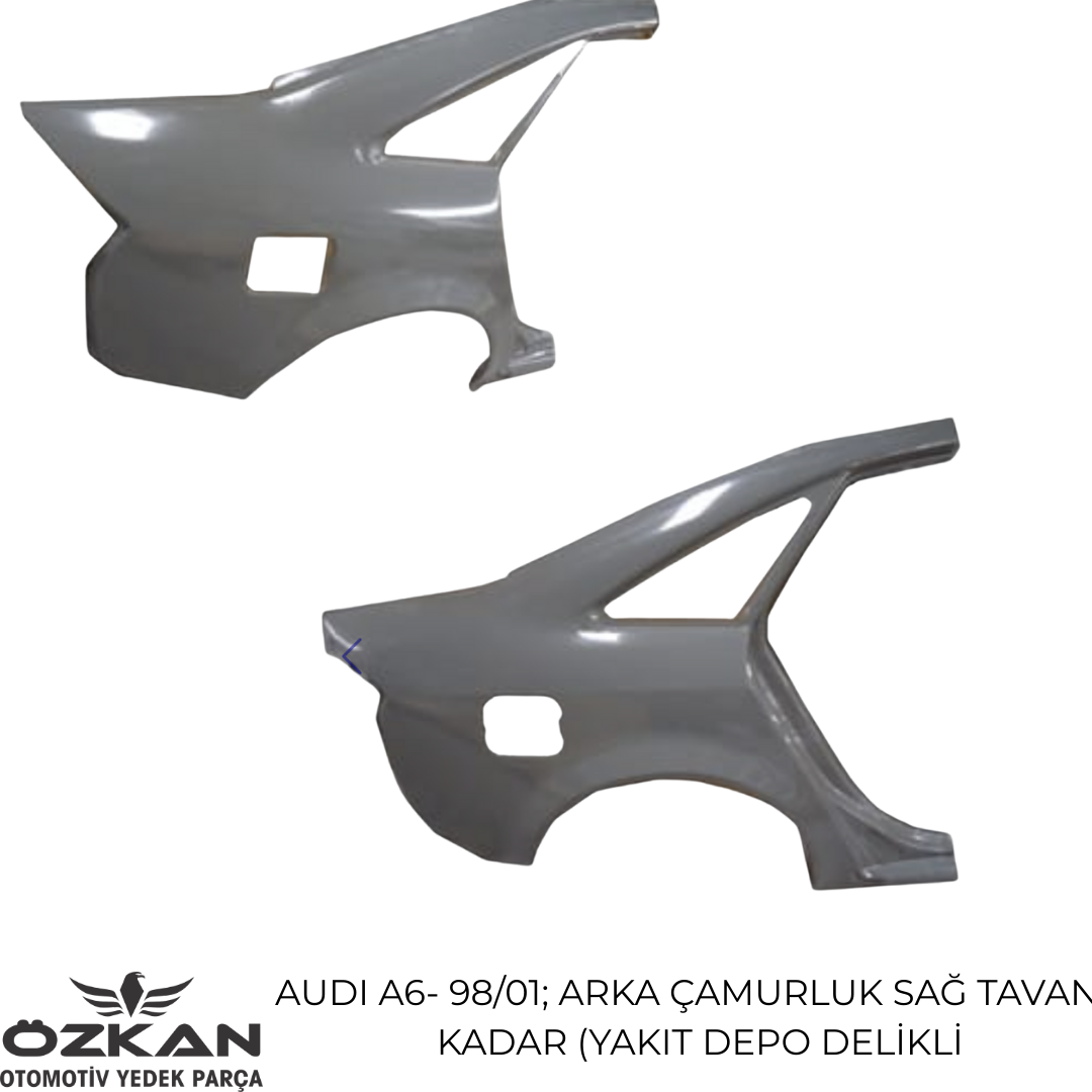 Audi A6 1998–2001 Sağ Arka Çamurluk (Tavana Kadar)